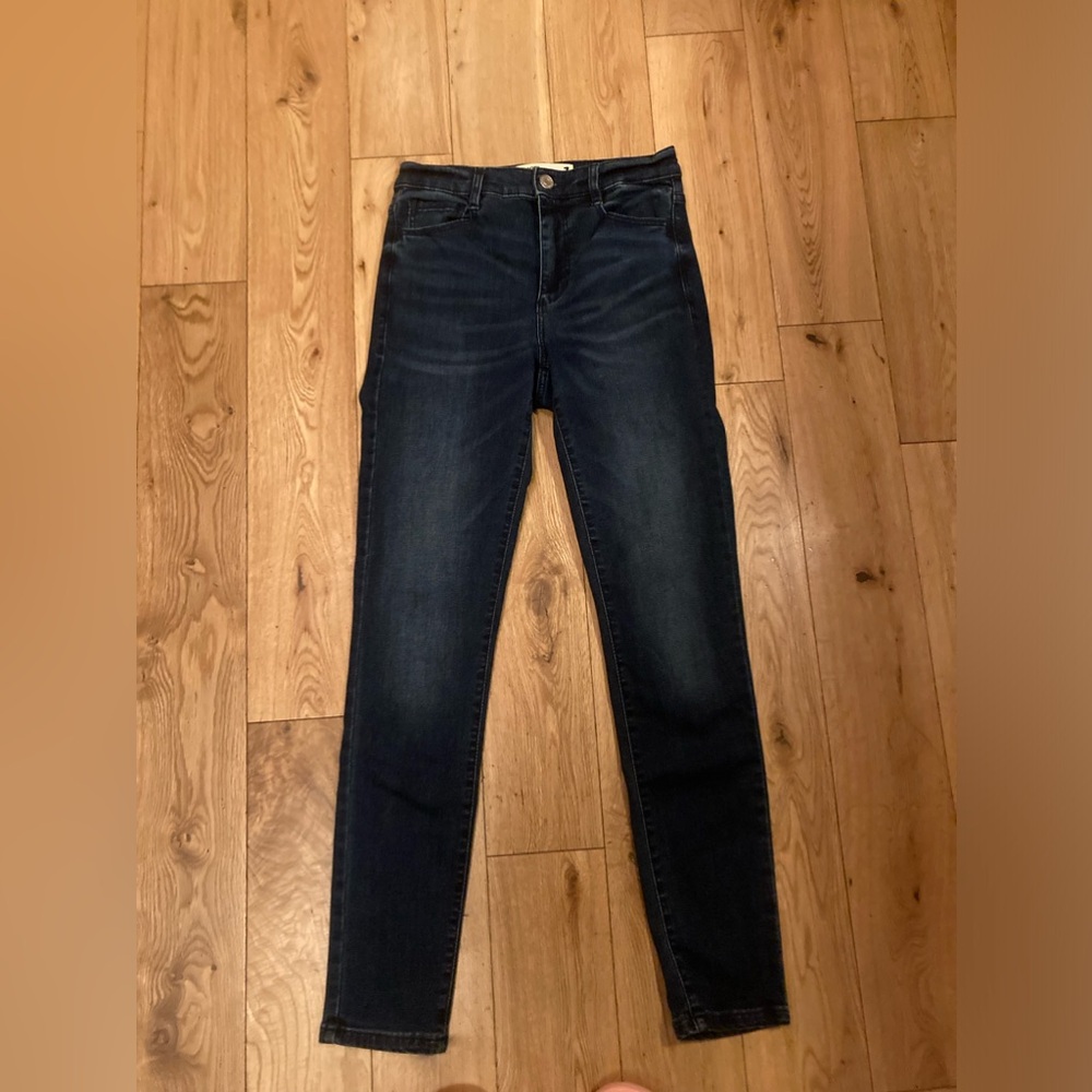 Garage new dark high rise skinny jeans 3